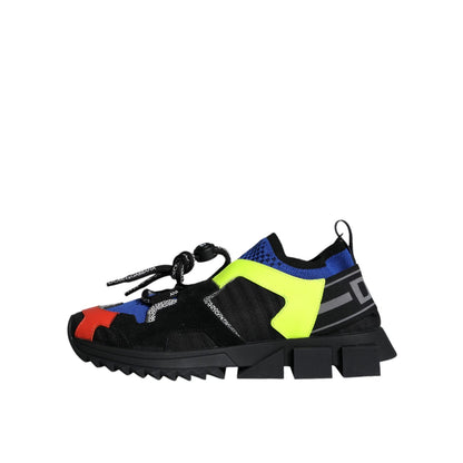 Dolce & Gabbana Multicolor Mesh Sorrento Trekking Sneakers Shoes