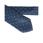 Dolce & Gabbana Blue Patterned 100% Silk Adjustable Men Tie KRA3347