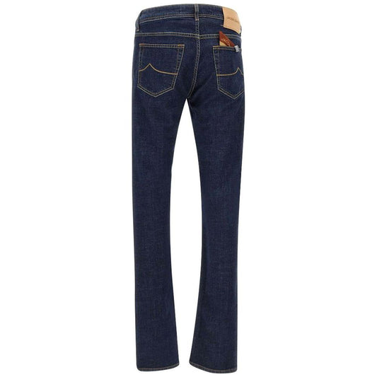 Jacob Cohen Blue Cotton Jeans & Pant