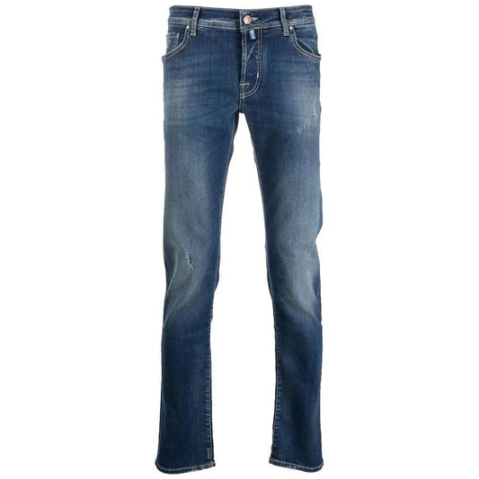 Jacob Cohen Blue Cotton Jeans & Pant Jacob Cohen Dark Slate Gray