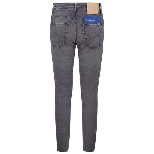 Jacob Cohen Gray Cotton Jeans & Pant Jacob Cohen Dim Gray
