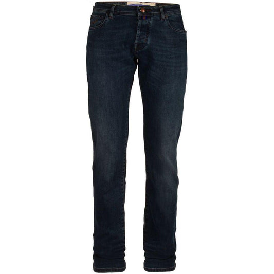 Jacob Cohen Blue Cotton Men's Slim Fit Jean Jacob Cohen Black