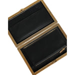 Dolce & Gabbana Red Velvet Gold Frame Clutch Evening Party Purse Bag BAG1530