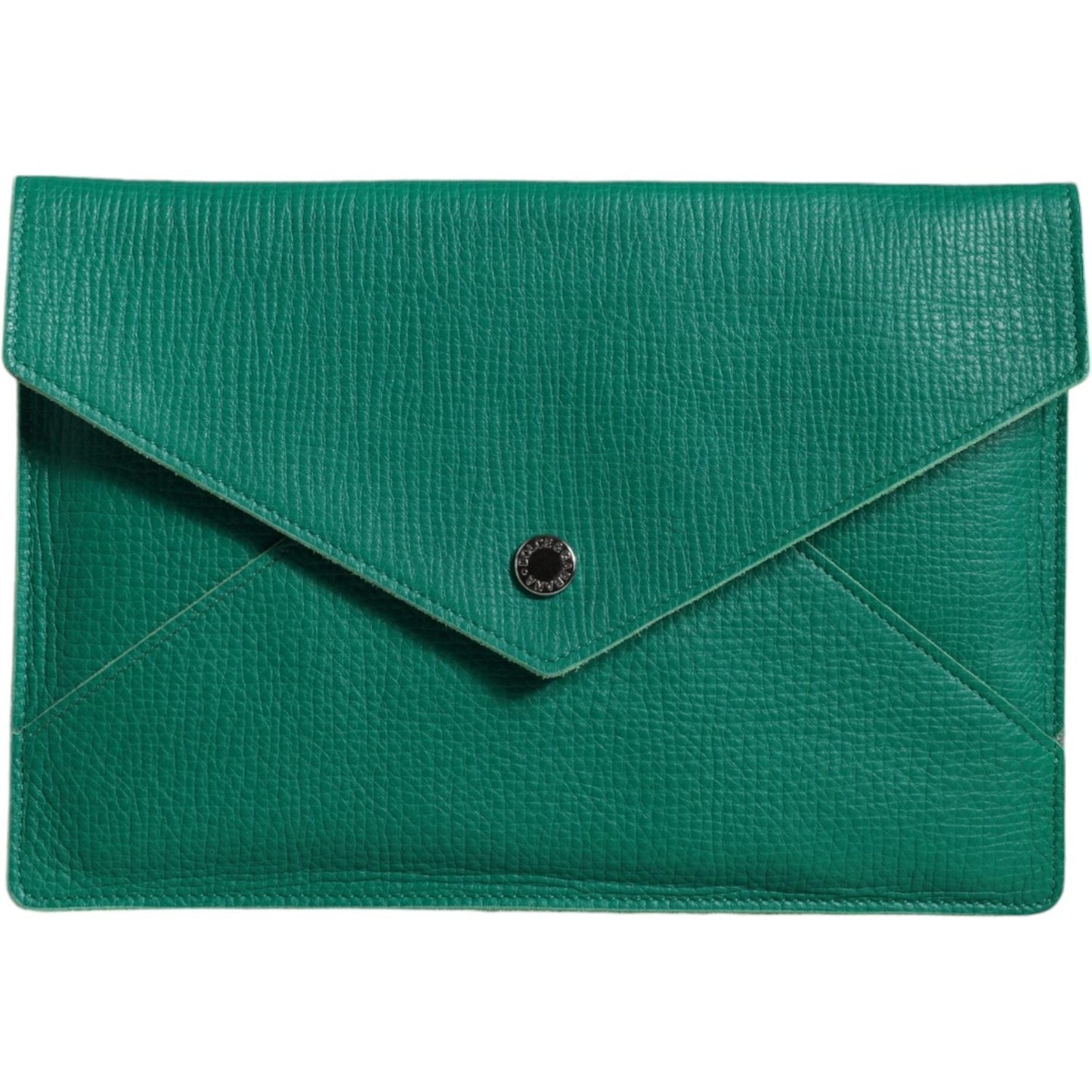 Dolce & Gabbana Green Leather Handbag Clutch Mini Purse Pouch Tablet Case