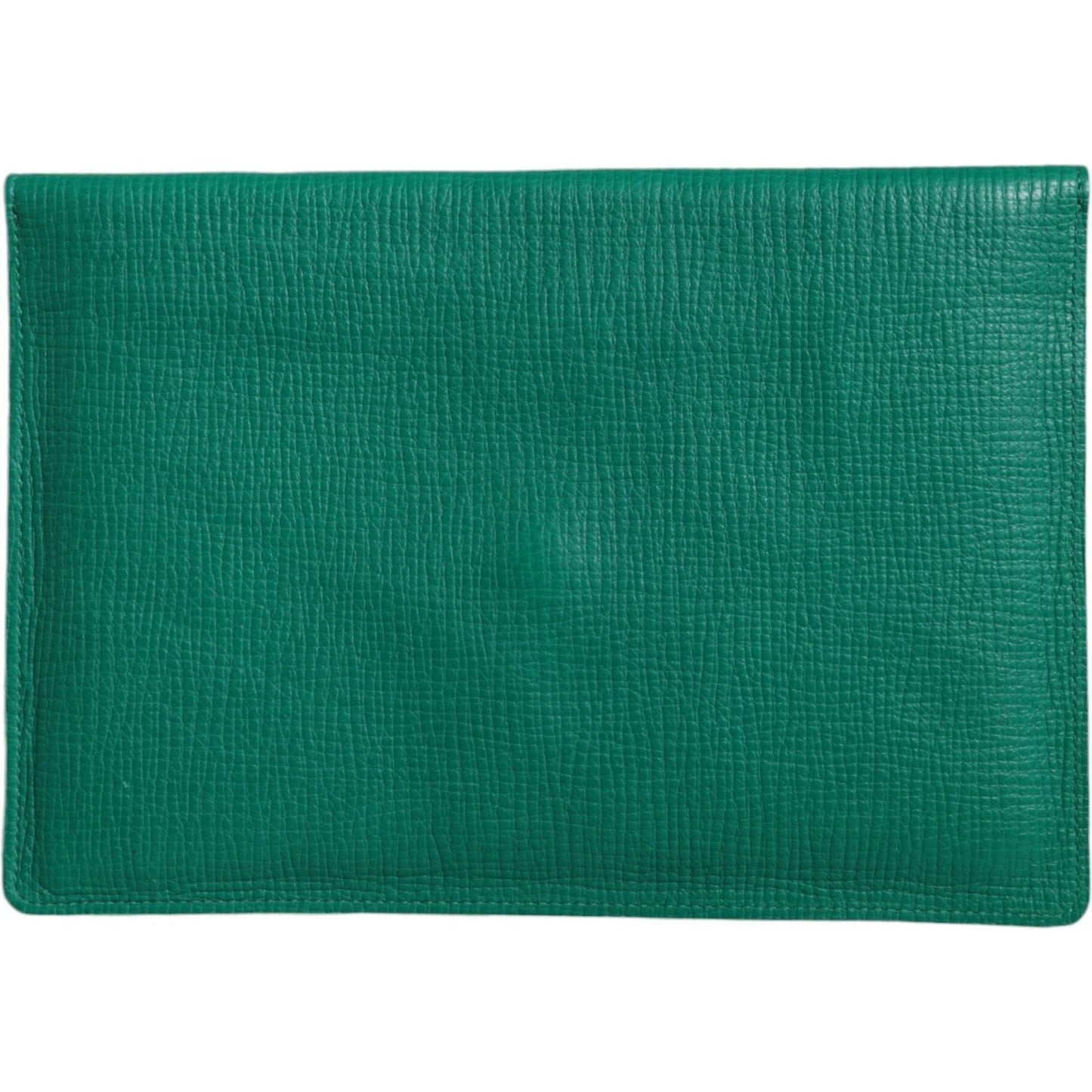 Dolce & Gabbana Green Leather Handbag Clutch Mini Purse Pouch Tablet Case