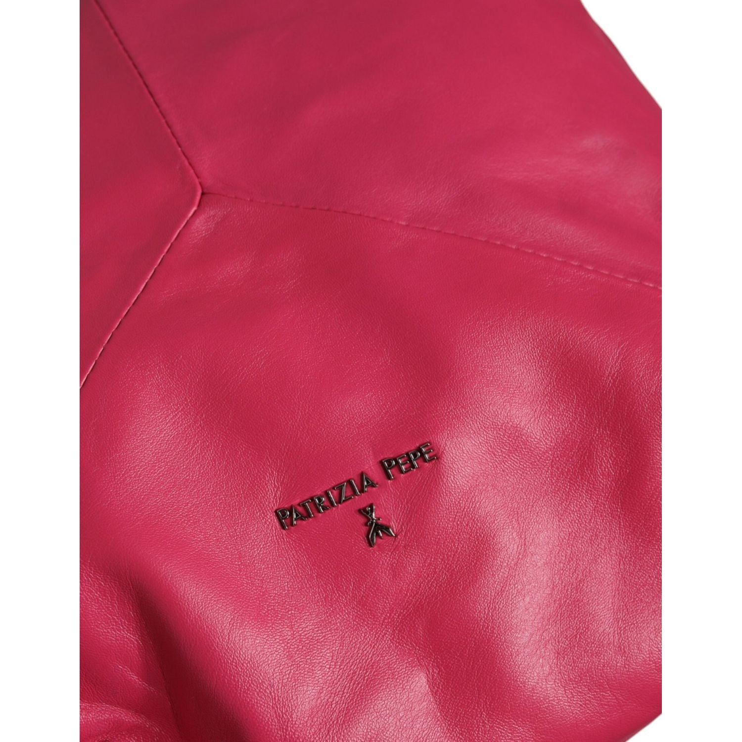 حقيبة كتف جلدية باللون الوردي الفوشيا من باتريزيا بيبي