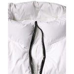 Dolce & Gabbana White Puffer Quilted Full Zip Coat Jacket