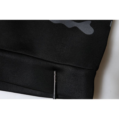 Dolce & Gabbana Black Camouflage Round Neck Sweatshirt Sweater