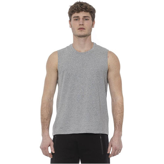 Tond Gray Cotton Men's Tank Top Tond Rosy Brown