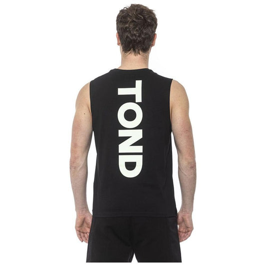 Tond Black Cotton Men Tank Top TO-20046-M