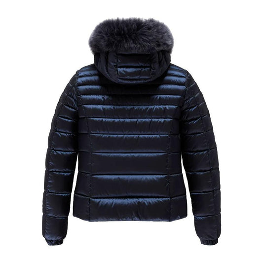 Refrigiwear Blue Nylon Women Jacket Refrigiwear Black
