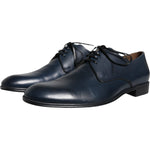 Dolce & Gabbana Navy Blue Leather Derby Dress Formal Shoes MV3941-42
