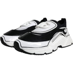 Dolce & Gabbana White Black Logo Plaque Daymaster Sneakers Shoes MV6130-39