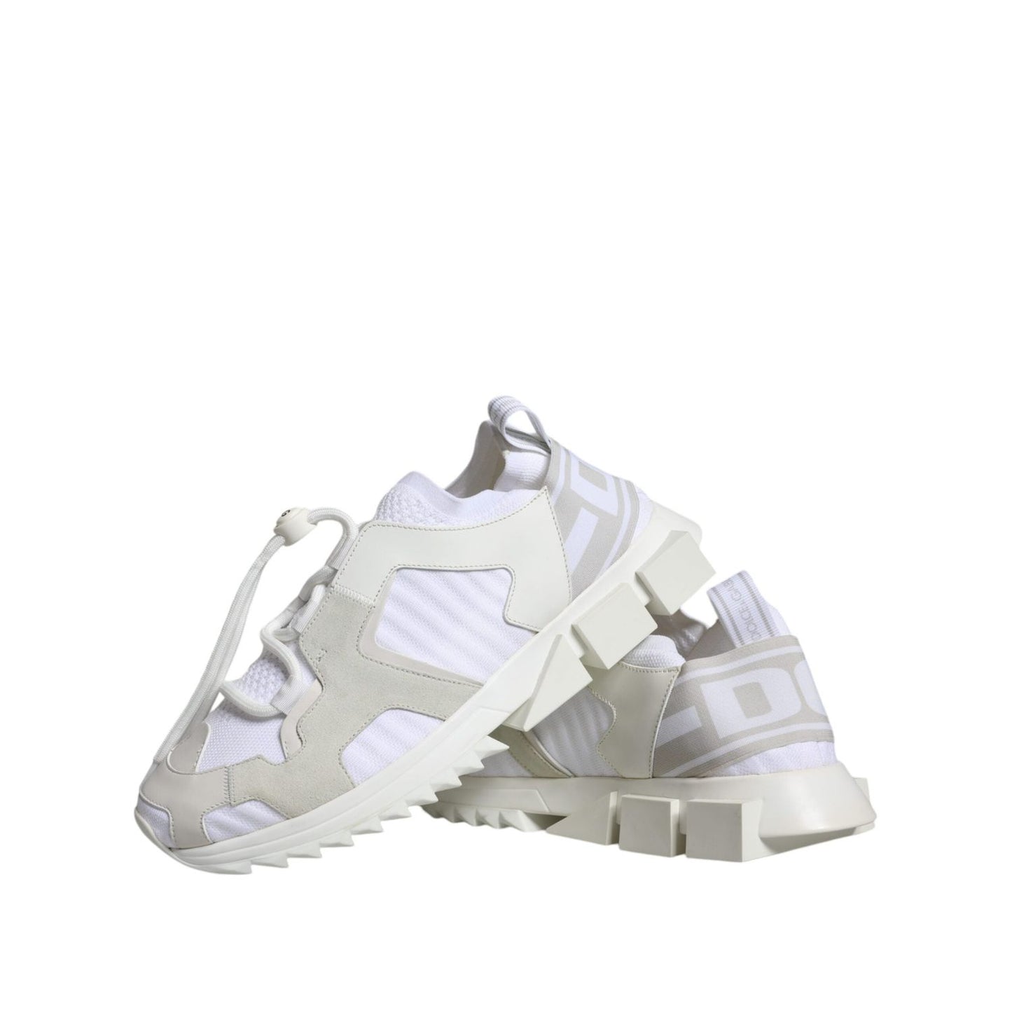 Dolce & Gabbana White Mesh Sorrento Trekking Sneakers Shoes