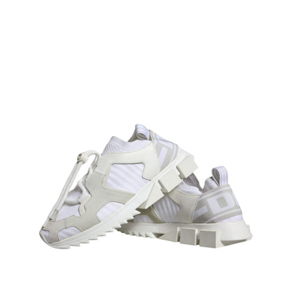 Dolce & Gabbana White Mesh Sorrento Trekking Sneakers Shoes