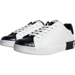 Dolce & Gabbana White Leather Logo Portofino Sneaker Shoes MV6209-40.5