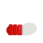 Dolce & Gabbana White Red Low Top Sorrento Men Sneakers Shoes