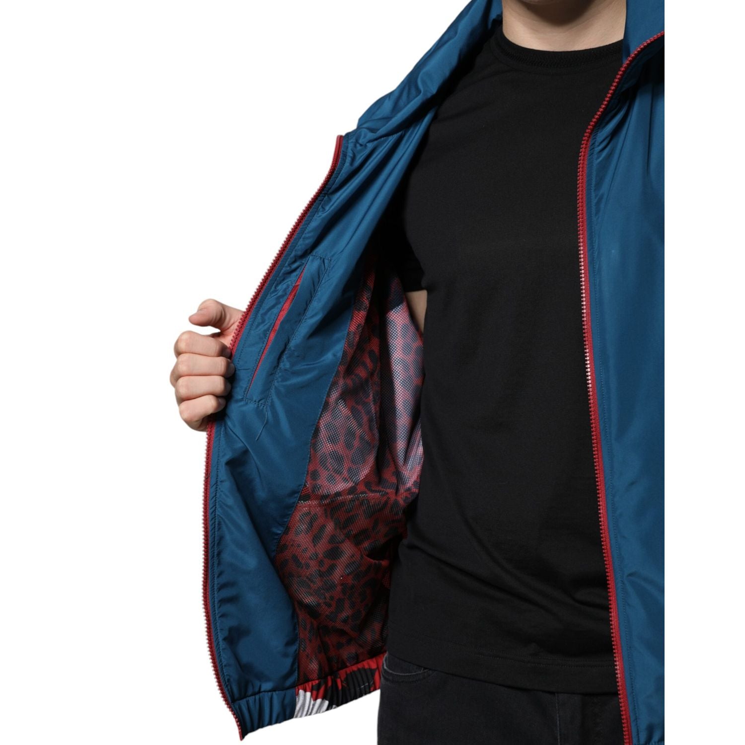 Dolce & Gabbana Multicolor Polyester Full Zip Jacket