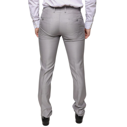 Dolce & Gabbana Light Gray Wool Dress Pants