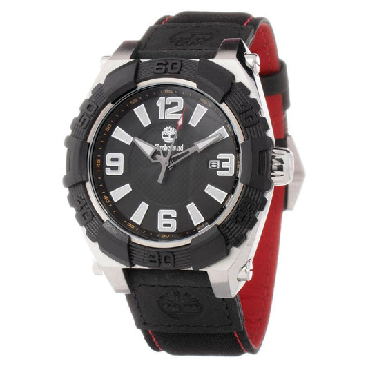 Timberland Black Leather Watch TITBL13331STB13PNNAC