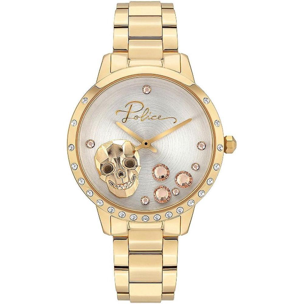 Police Gold Stainless Steel Dress Watch