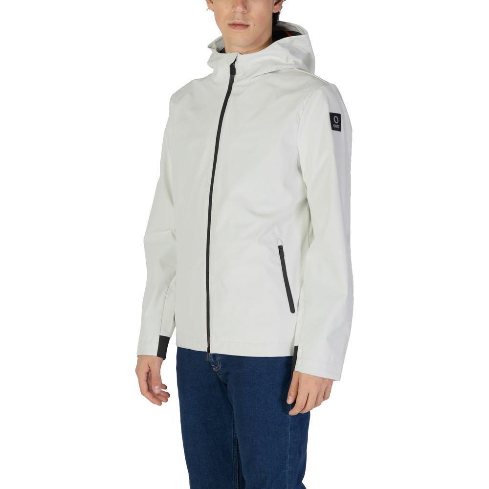 Suns Cream Polyester Jackets & Coat