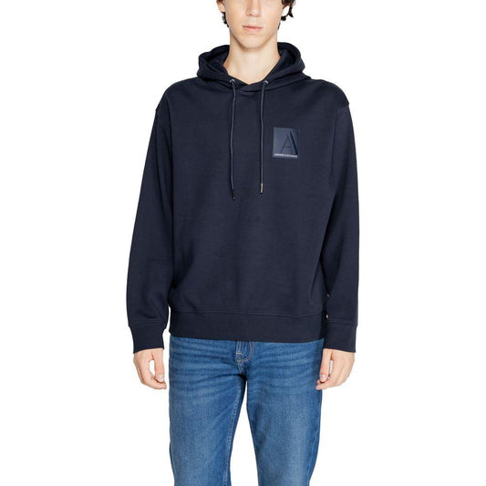 Armani Exchange Blue Cotton Sweater Armani Exchange Dark Slate Gray