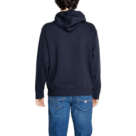Armani Exchange Blue Cotton Sweater Armani Exchange Dark Slate Gray