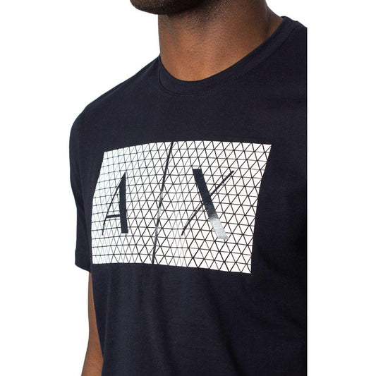 Armani Exchange Blue Cotton T-Shirt Armani Exchange Black