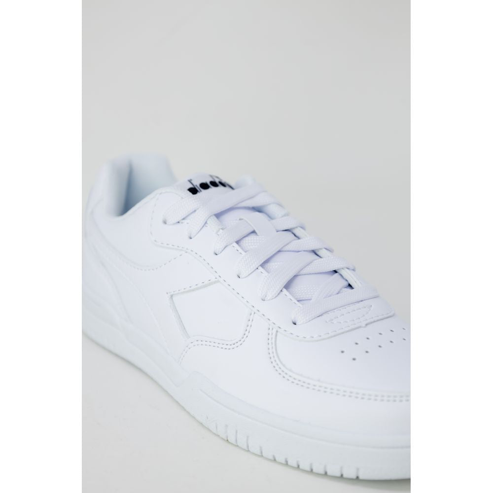 Diadora White Artificial Leather Low Top Sneakers