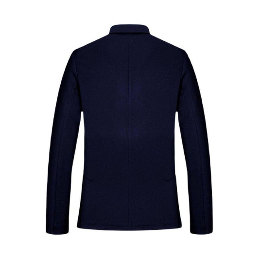 Armani Exchange Blue Viscose Blazer Armani Exchange Black