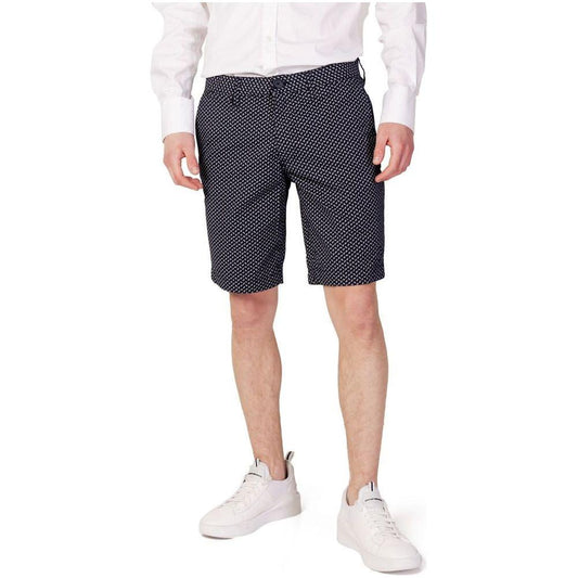 Armani Exchange Blue Cotton Short Armani Exchange Black