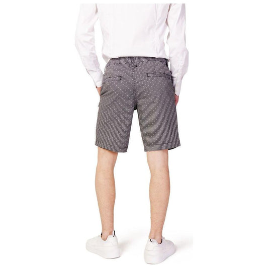 Armani Exchange Black And White Cotton Short Armani Exchange Antique White