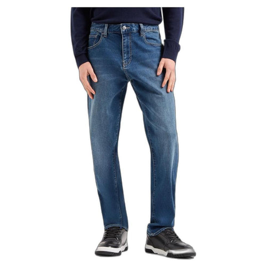 Armani Exchange Blue Cotton Jeans & Pant Armani Exchange Dark Slate Gray