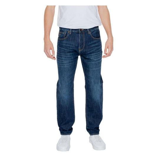 Armani Exchange Blue Cotton Jeans & Pant Armani Exchange Dark Slate Gray