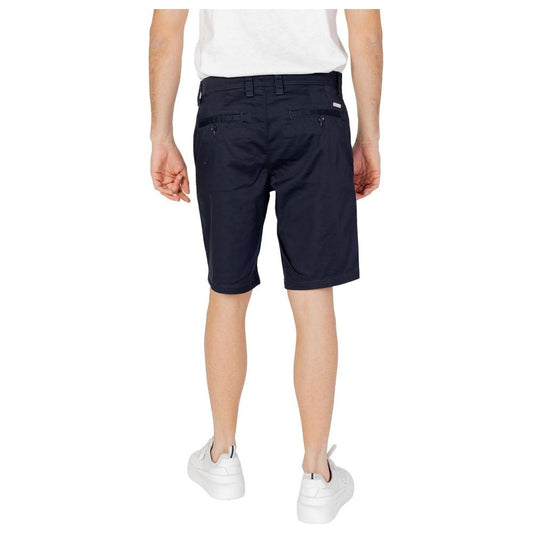 Armani Exchange Blue Cotton Short Armani Exchange Light Gray