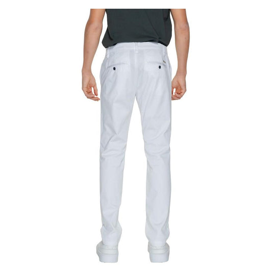 Armani Exchange White Cotton Jeans & Pant Armani Exchange Light Gray