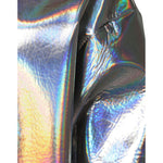 Dolce & Gabbana Silver Iridescent Full Zip Men Bomber Jacket
