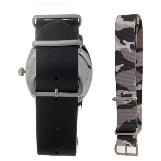 Folli Follie Black Leather Watch FFWT14T001SDNAC
