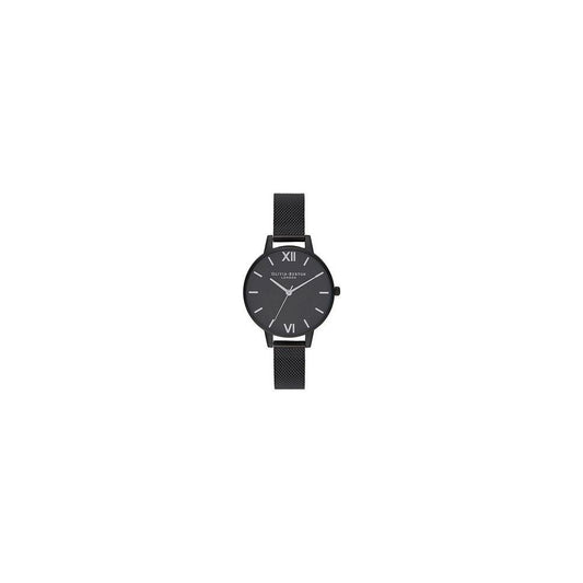 Olivia Burton Black Stainless Steel Dress Watch