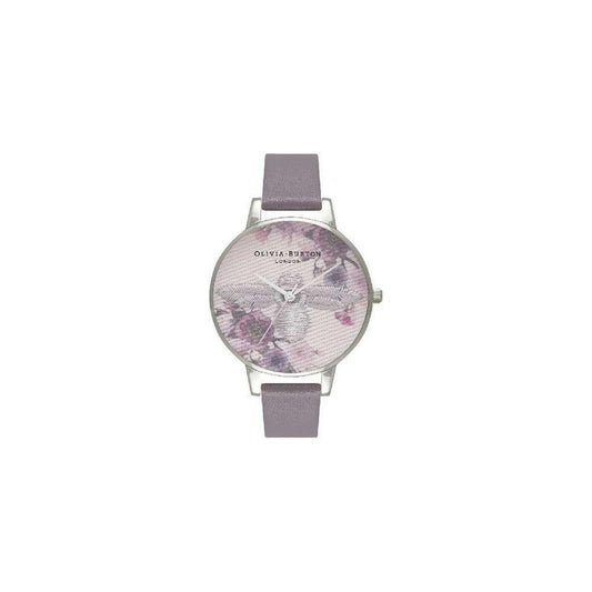 Olivia Burton Gray Artificial Leather Watch