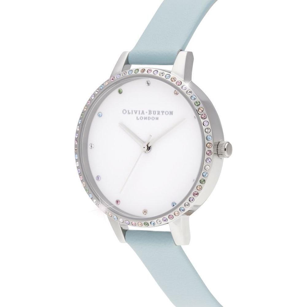 Olivia Burton Blue Artificial Leather Watch