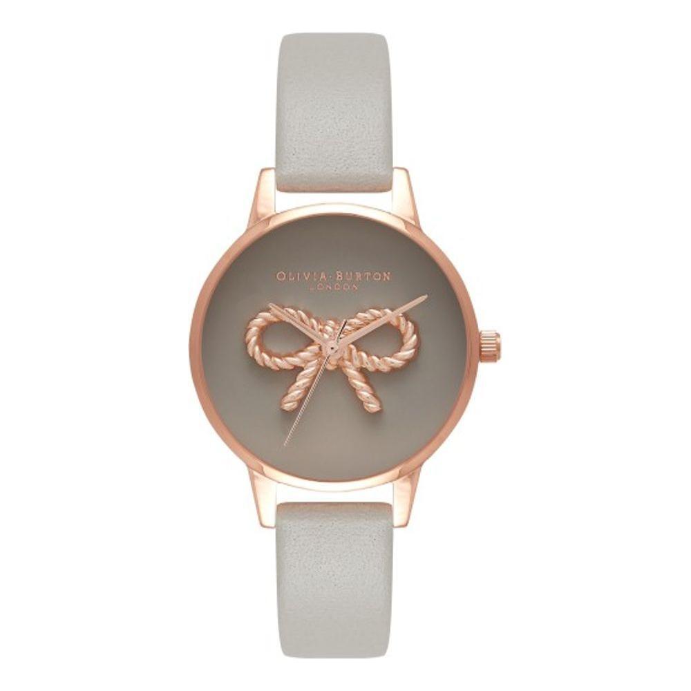 Olivia Burton Gray Artificial Leather Watch