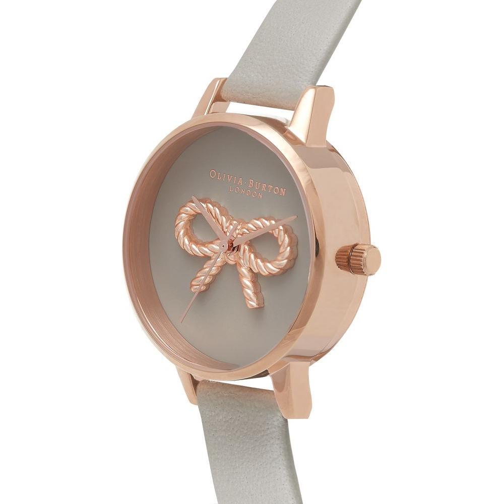 Olivia Burton Gray Artificial Leather Watch OBOB16VB04AC