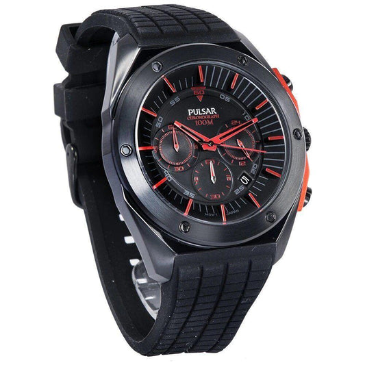 Pulsar Black Rubber Watch PUPT3463X1AC