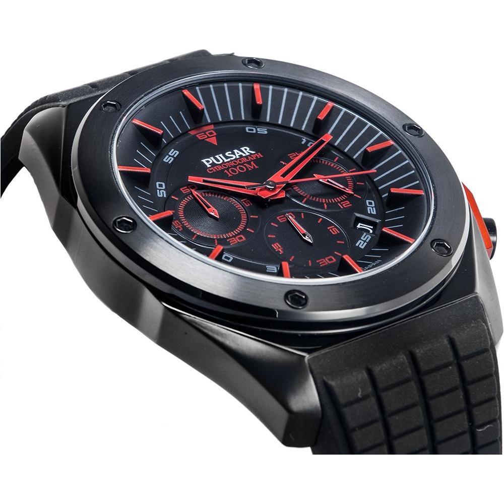 Pulsar Black Rubber Watch PUPT3463X1AC