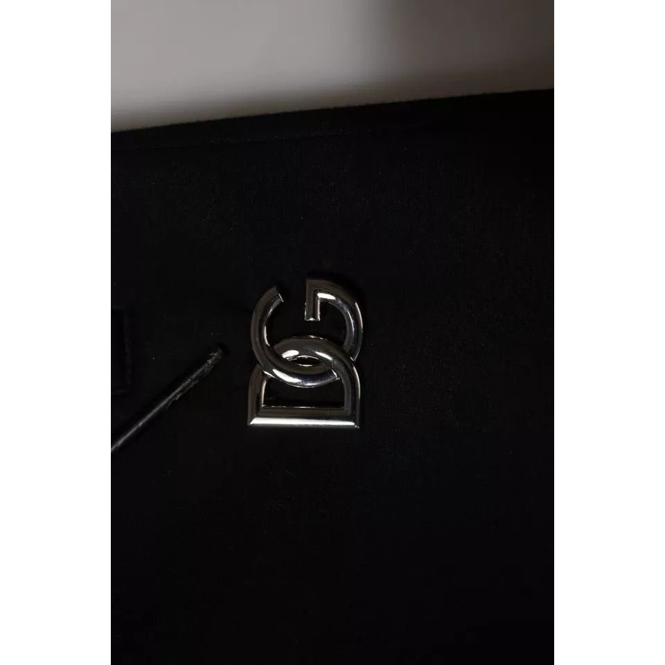 Dolce & Gabbana Black Modal DG Logo Jogger Men Sweatpants Pants