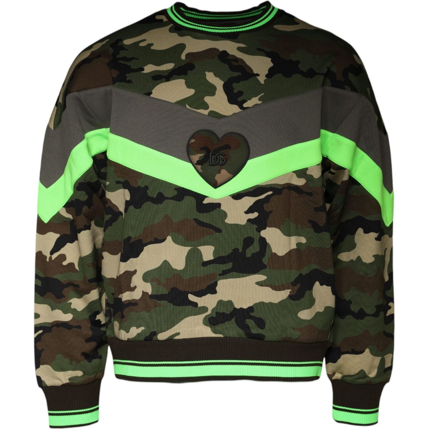 Dolce & Gabbana Multicolor Camouflage Sweatshirt Sweater