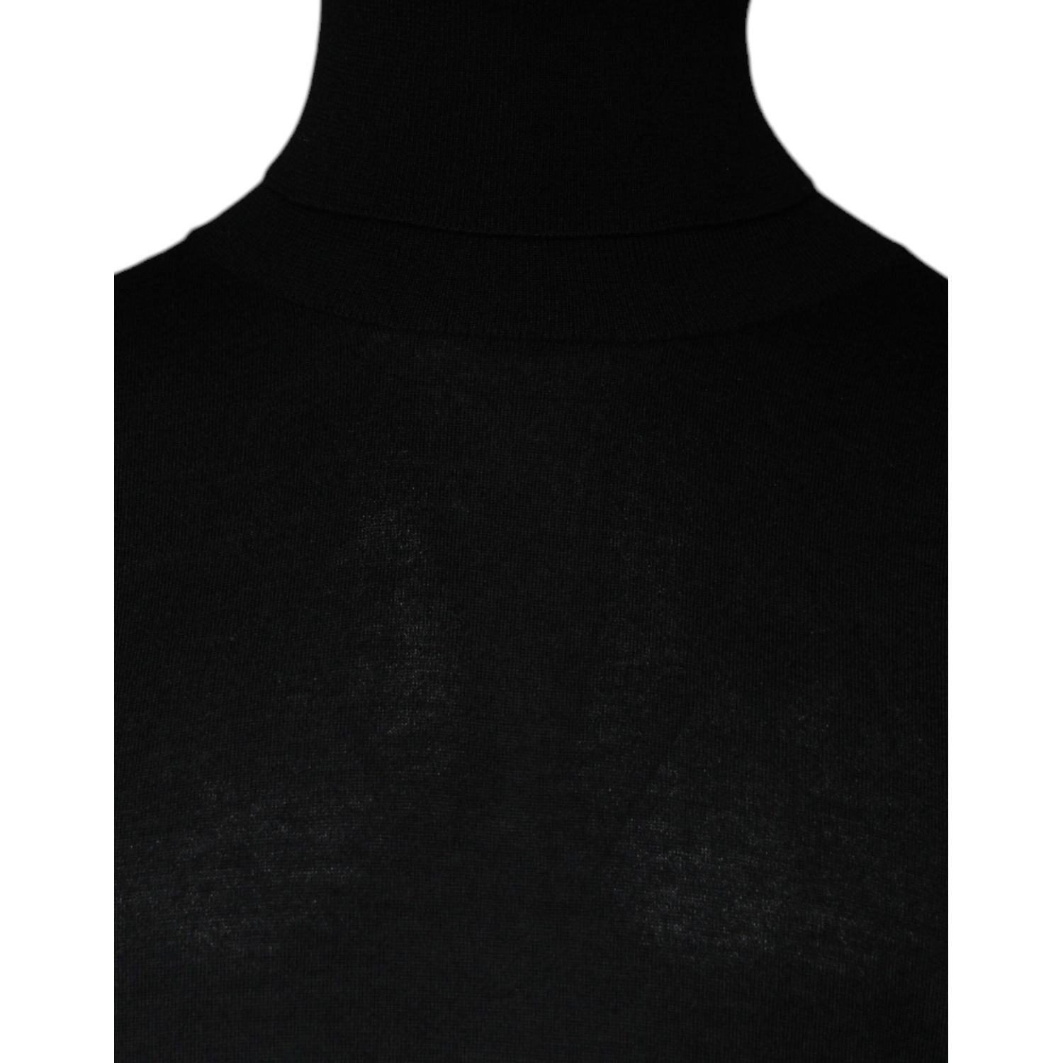 Dolce & Gabbana Black Long Sleeve Turtleneck Men Pullover Sweater