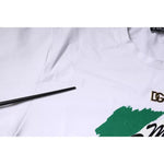 Dolce & Gabbana White Graphic Print Cotton Crew Neck T-shirt TSH86871-50